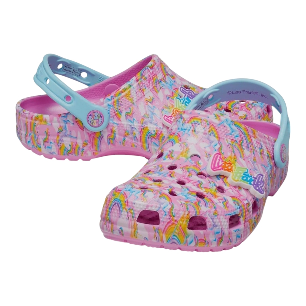 Lisa Frank Kids Clogs - Pink and Blue
